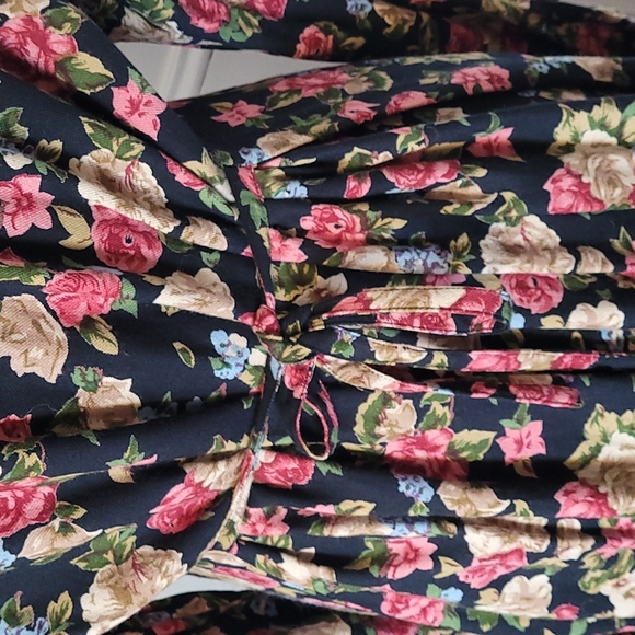 Daiquiri dress floral vintage 70's Cottage Core maxi - Picture 9 of 16